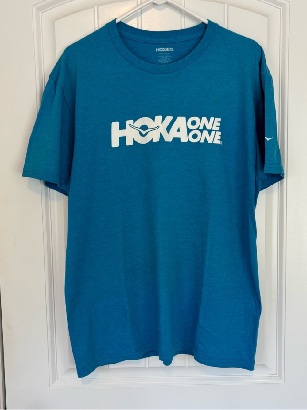 Hoka One One Men's Blue Logo Short Sleeve Tee Size Large